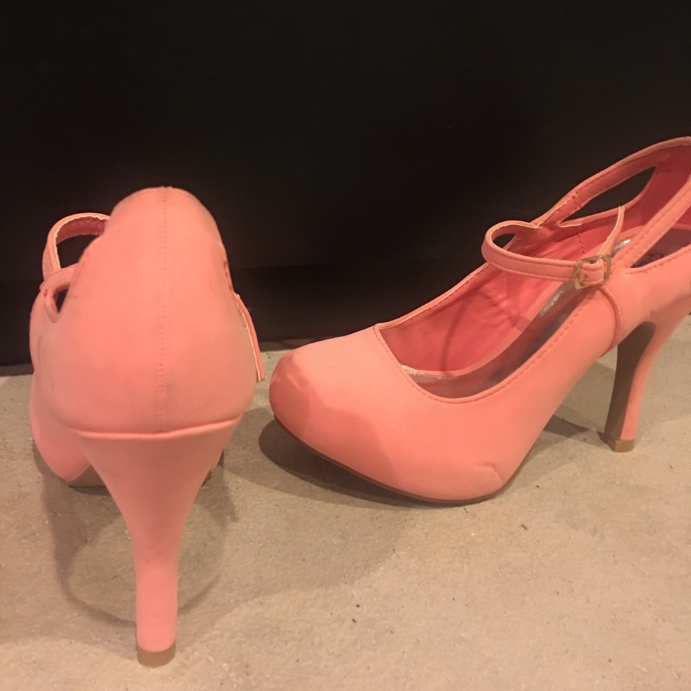 Coral heels
