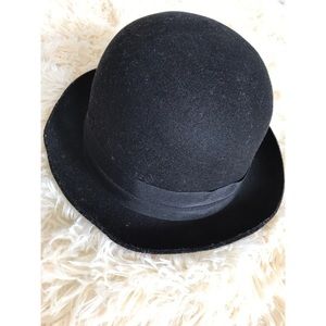 H&M 💢Black Wool Hat With Ribbon