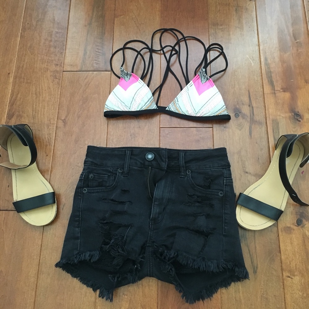 Strappy bathing suit top