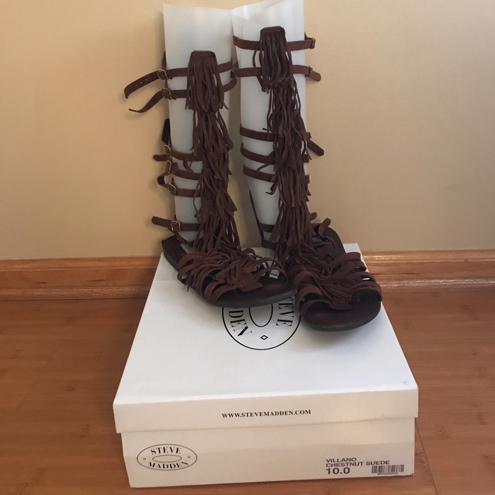 Steve Madden Suede Tall Sandals