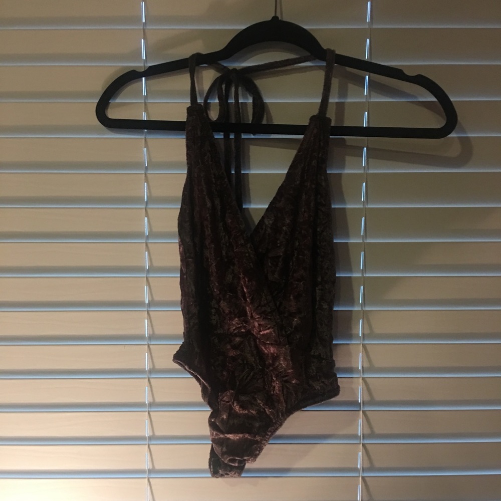 Velvet body suit