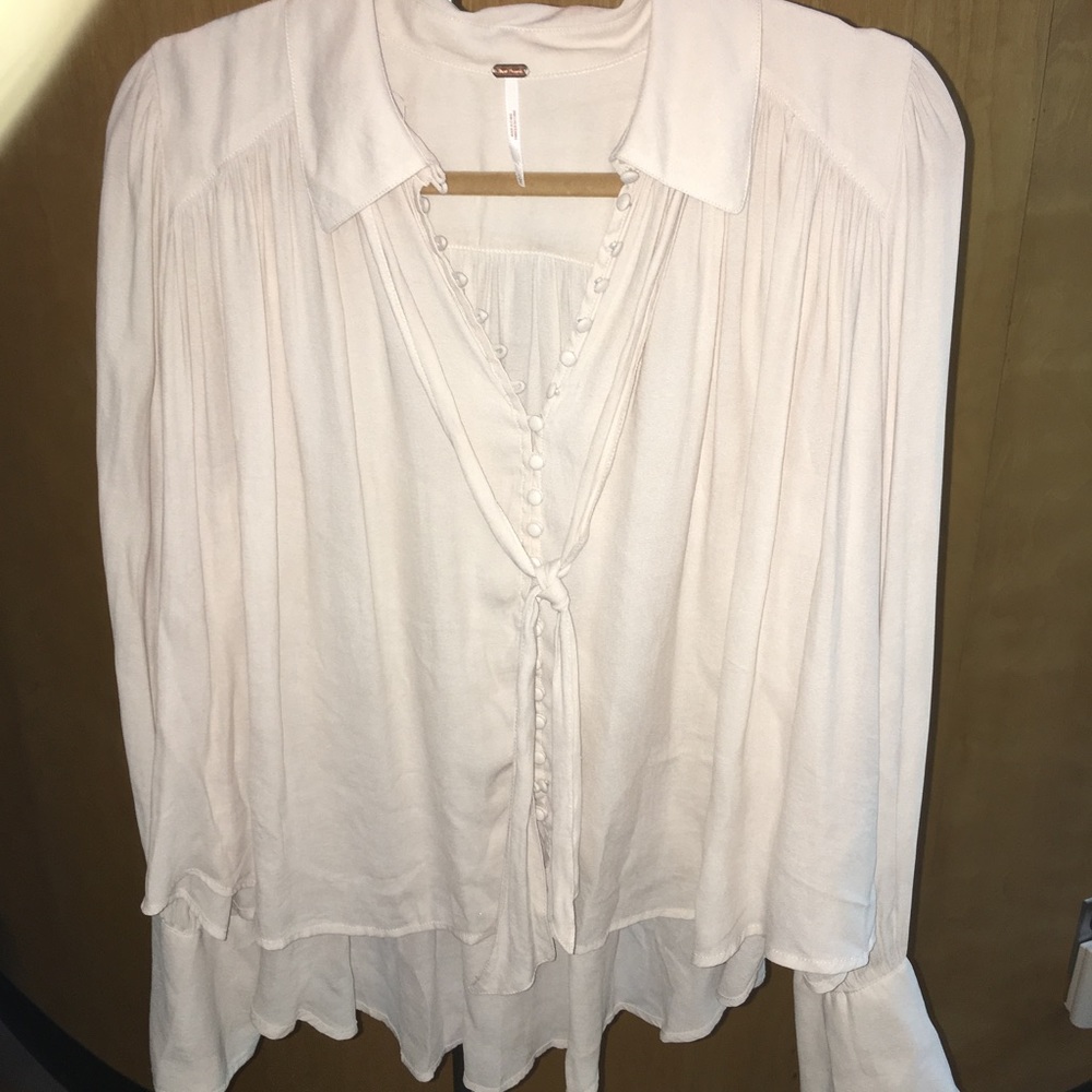 Free People Modern Muse Tie Front Top