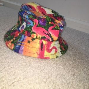 PacSun Bucket hat, worn lightly.