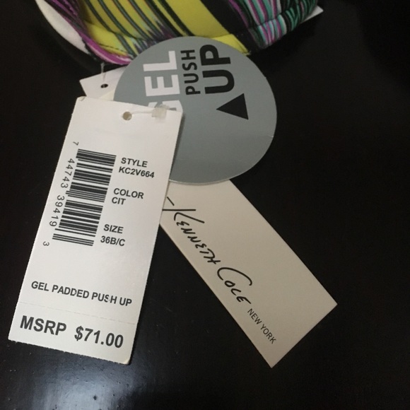 Kenneth Cole bikini top size 36 B/C - Picture 4 of 5