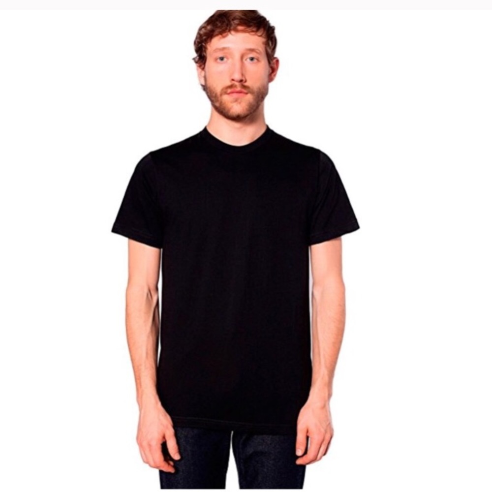 American apparel black t-shirt size L new tee