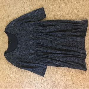 Forever 21 3/4 sleeve, short, blue dress