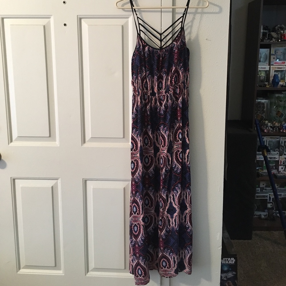 Blue and pink sundress