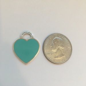 MEDIUM Tiffany & Co. enamel heart pendant
