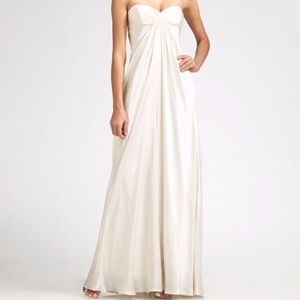 Laundry by Shelli Segal Strapless Charmeuse Gown