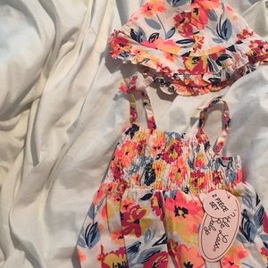 Baby Girl Romper & Hat