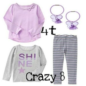 New Crazy 8 Girls Set 4t