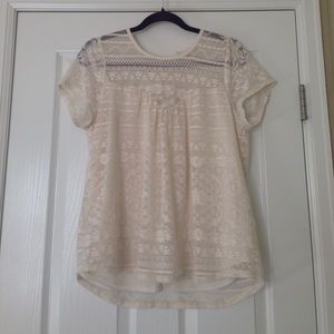 High low lace Blouse