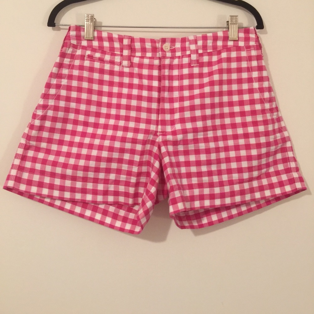 EUC Polo Ralph Lauren Pink Gingham Shorts, sz 6