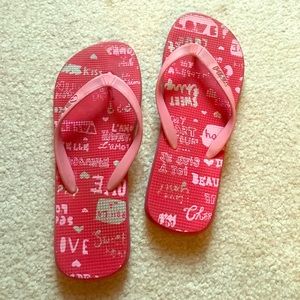 PINK flip flops