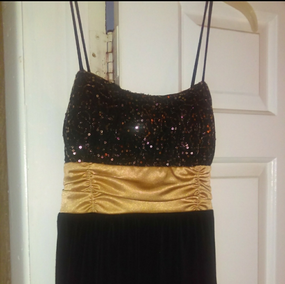 Black & Gold Cocktail Dress