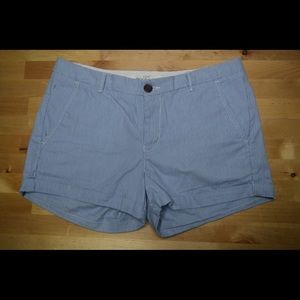 H&M blue and white striped short