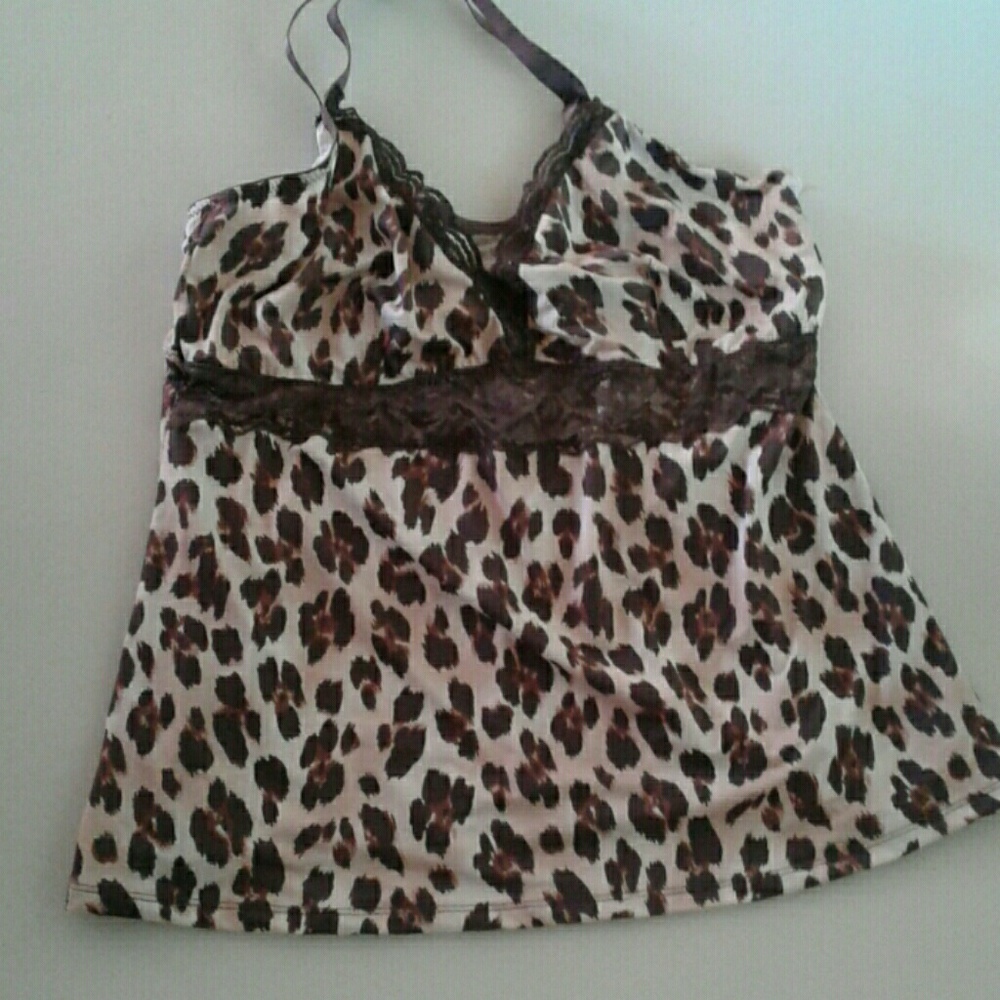 Delta Burke 2X Jungle Print Camisole Poly Blend