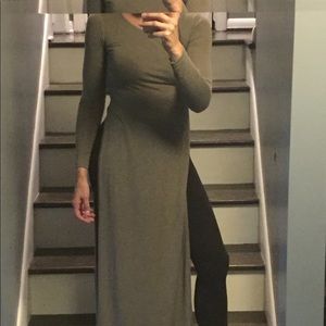 Long sleeve shirt/dress with open sides