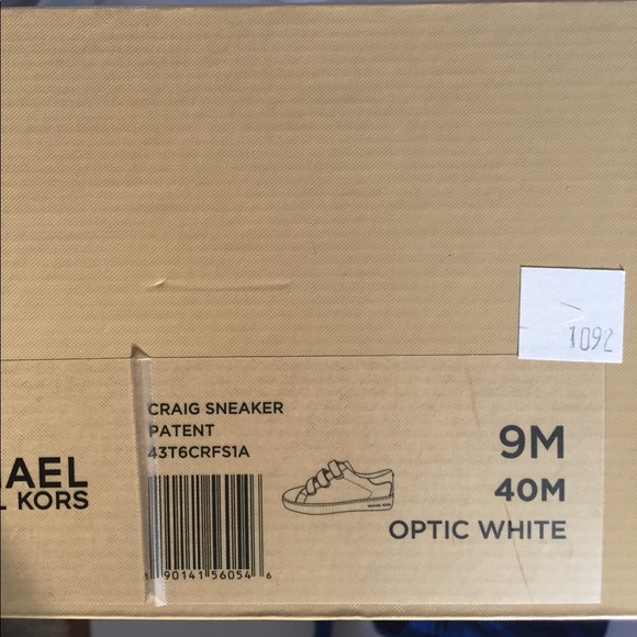 New with box MICHAEL KORS CRAIG SNEAKER WHITE - Picture 3 of 4