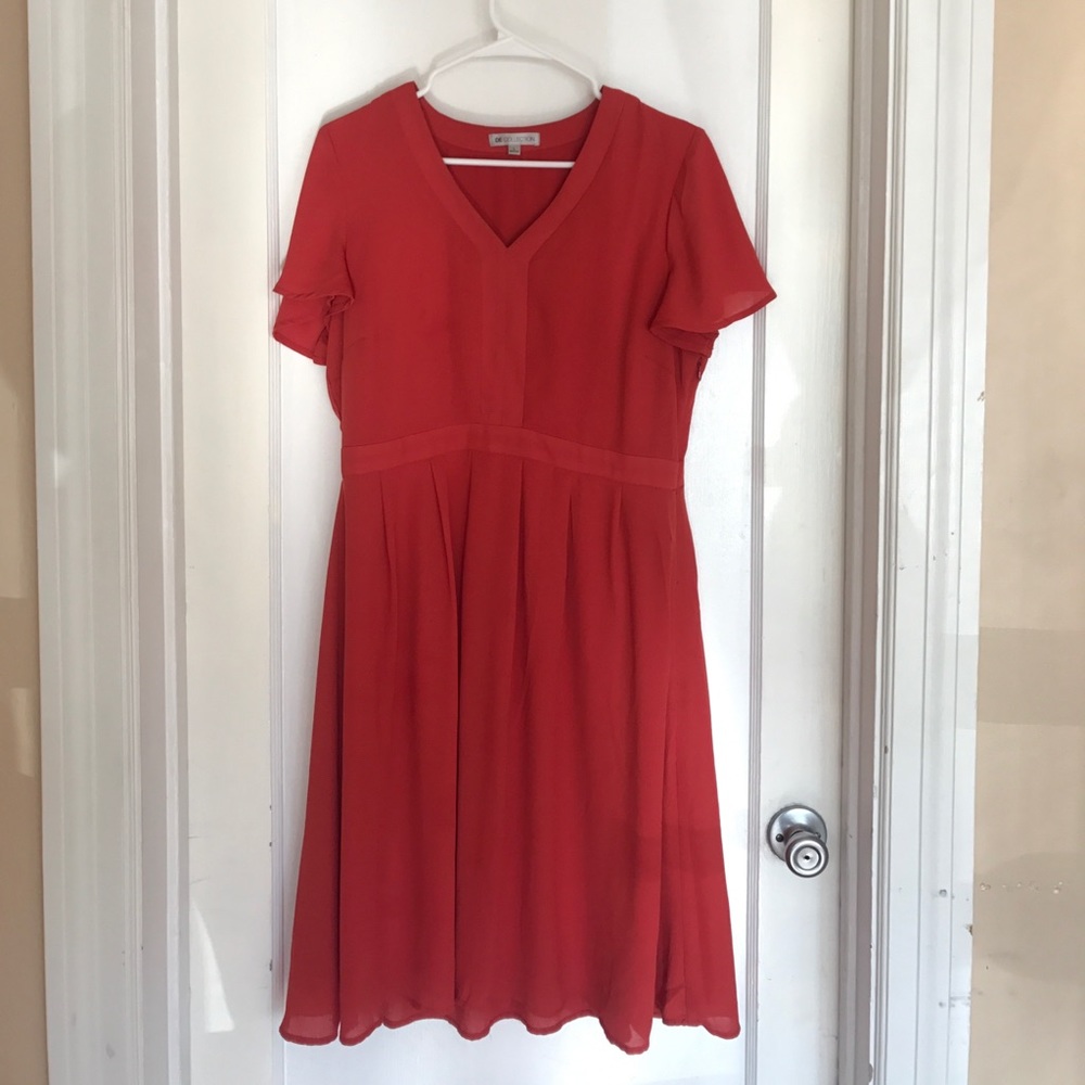 Modest dress!! Burnt orange