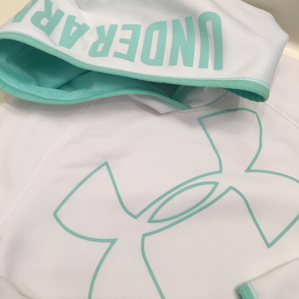 New Under Armour Big Logo UA Girls Hoodie - Picture 3 of 7