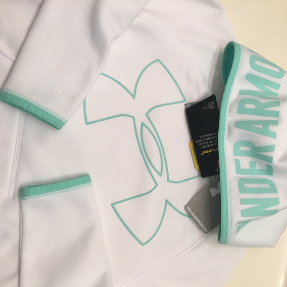 New Under Armour Big Logo UA Girls Hoodie - Picture 4 of 7