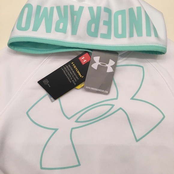 New Under Armour Big Logo UA Girls Hoodie - Picture 6 of 7