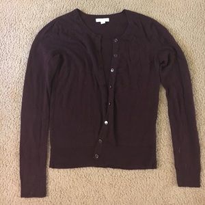 New York and Company burgundy cardigan
