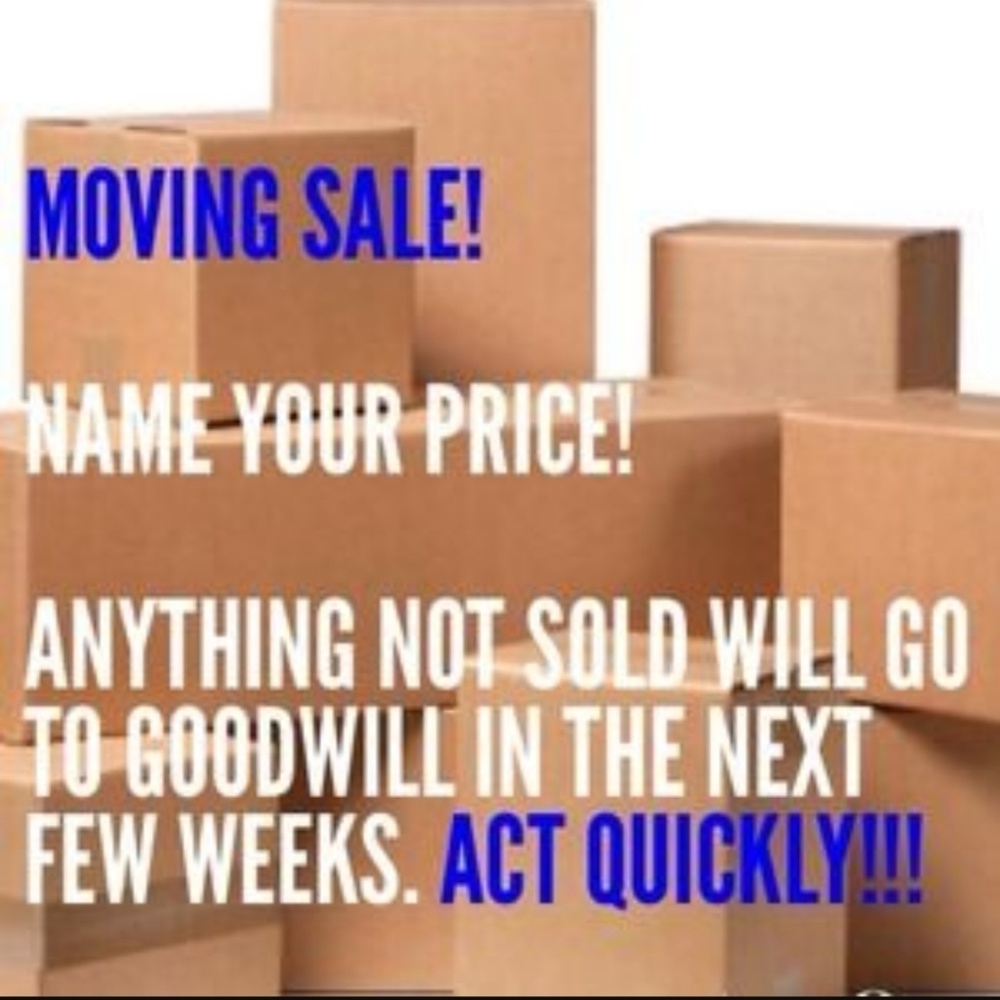Moving to a new home, everything has to go!!