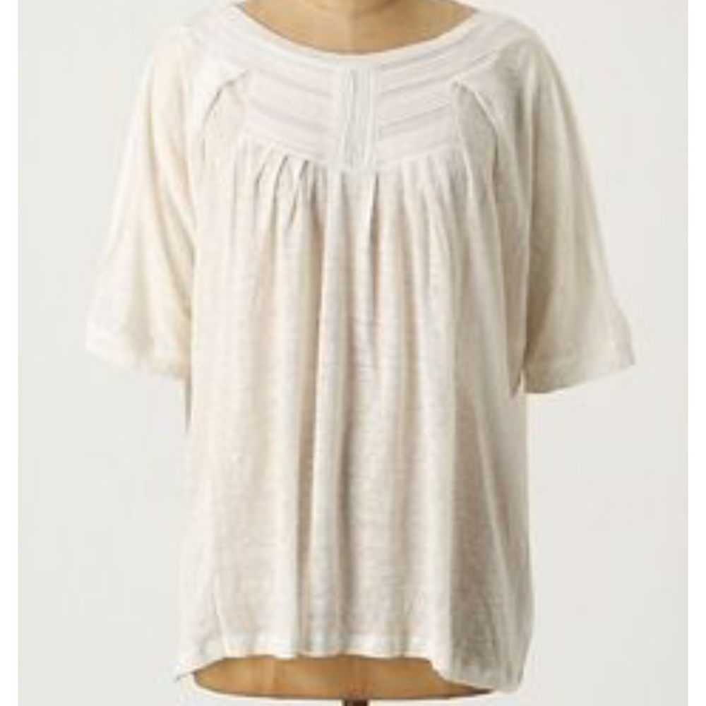 white Anthropologie top
