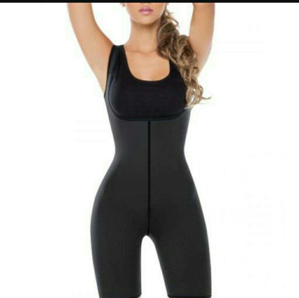 Plus Size Women Body Shapewear Black Neoprene Body - Picture 1 of 13