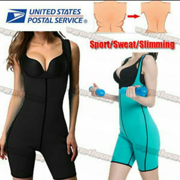 Plus Size Women Body Shapewear Black Neoprene Body - Picture 4 of 13