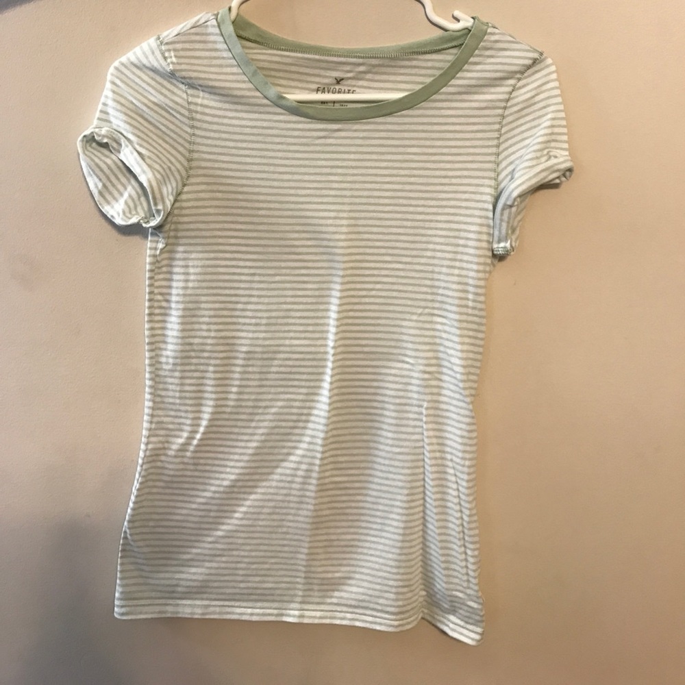 American Eagle striped "favorite tee."
