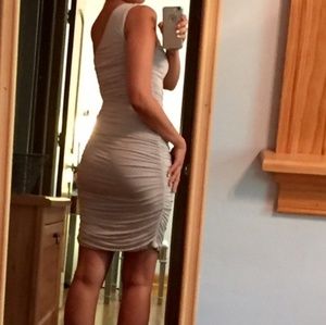 H & M  large party cocktail dress one shoulder