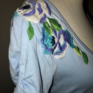 JOHNNY WAS BOHO FALL HANDKERCHIEF HEM OMBRÉ  SMALL