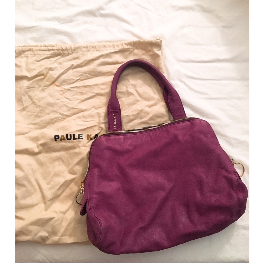 🌟SALE🌟Paule Ka purple zip tote