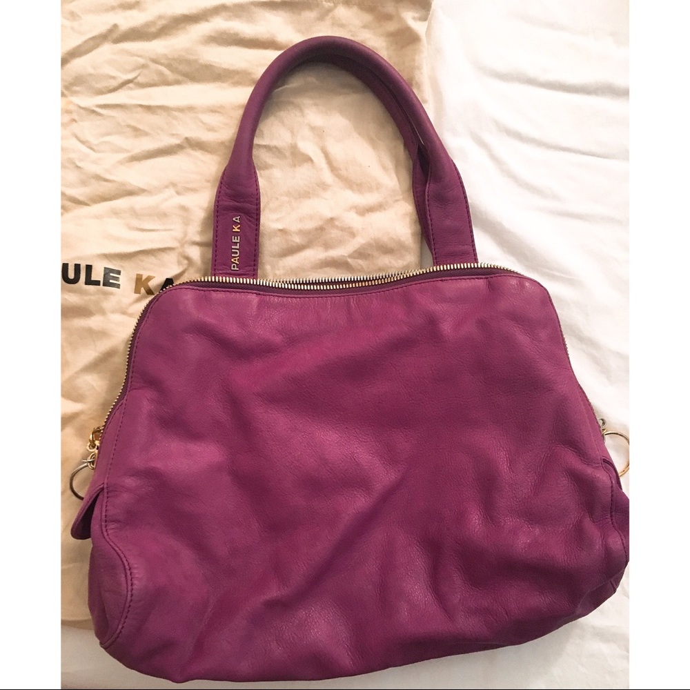 🌟SALE🌟Paule Ka purple zip tote - Picture 2 of 5