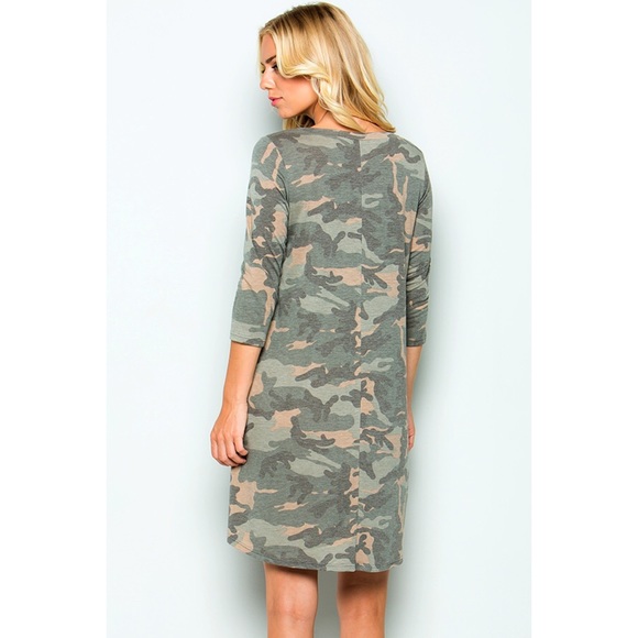 ❗️LAST ONE (M) 🆕 Camo swing dress with pockets - Picture 2 of 7