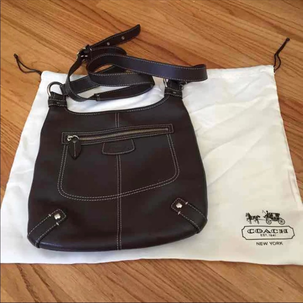 Brown Coach Messenger Bag