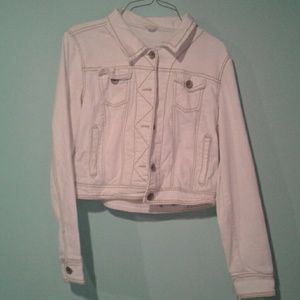 💜white denim jacket💜