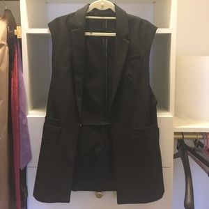 Zara Basic black waistcoat vest