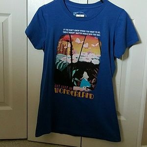 Blue Alice Wonderland shirt