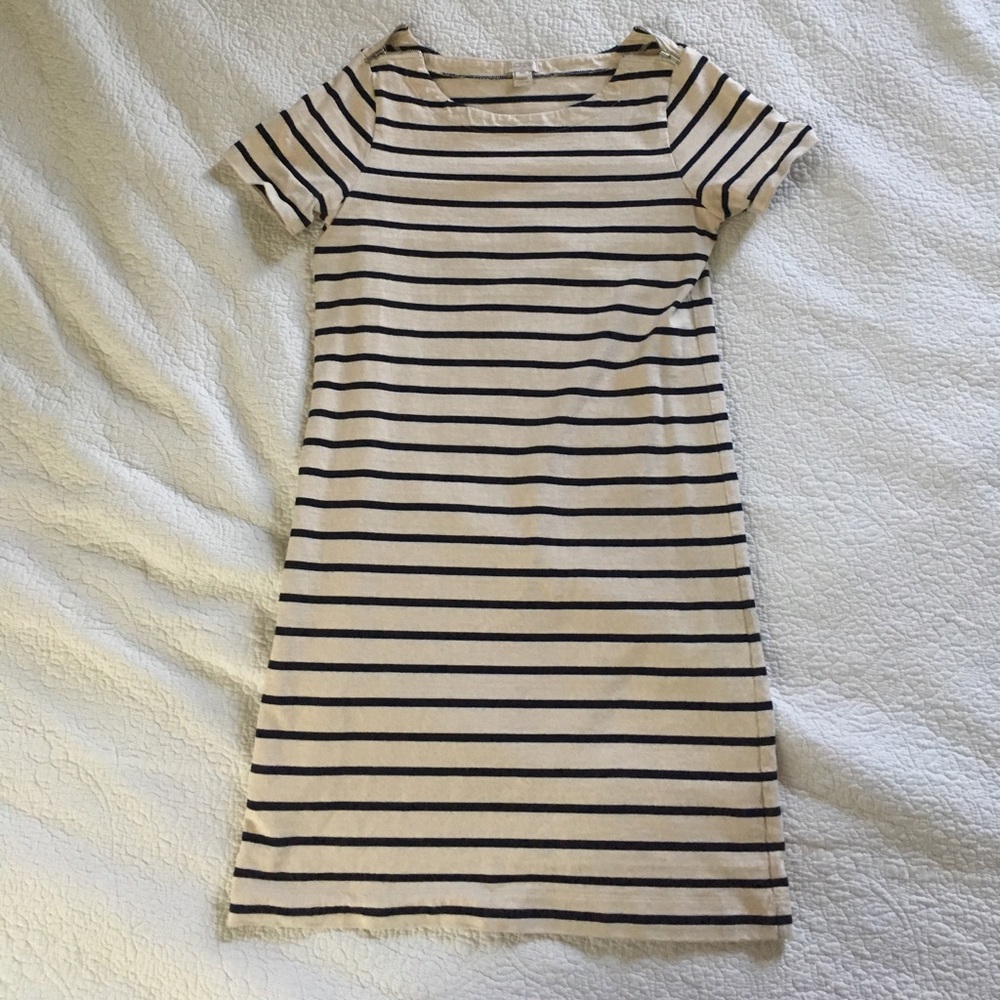 J. Crew striped cotton dress
