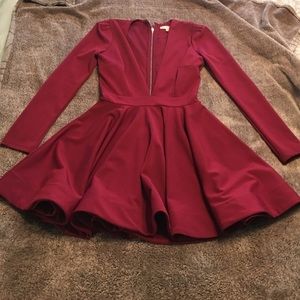 Sexy Low Cut Mini Dress