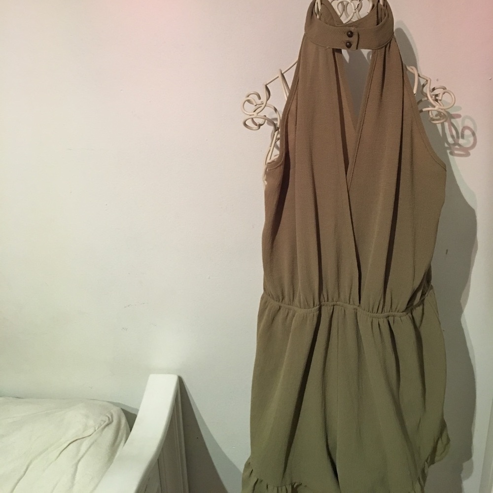 Olive green romper!!