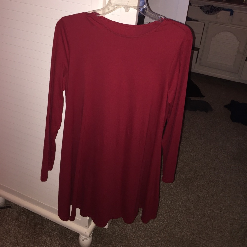 Long sleeve t-shirt dress