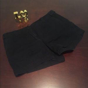 Black cotton shorts