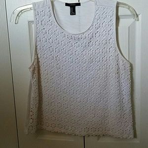 White flower crop top