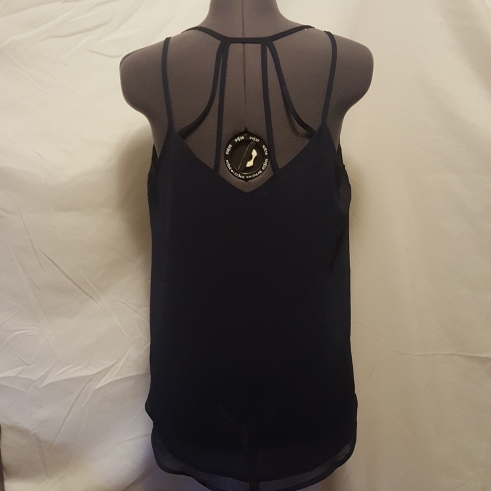 Navy blue strappy tank