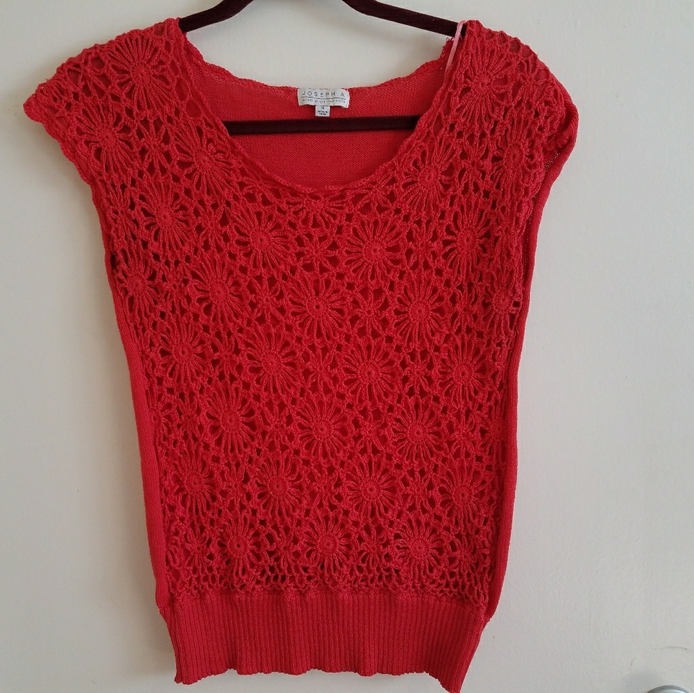 Orange Crochet Top